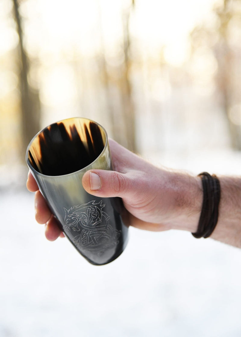 Hoorn drinkbeker Fenrir, 100-200 ml