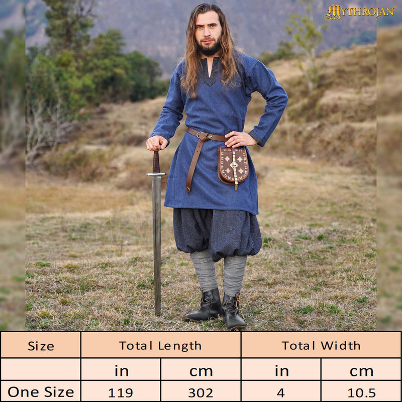 Winingas met raven fibulae, vissegraatmotief, wolmix