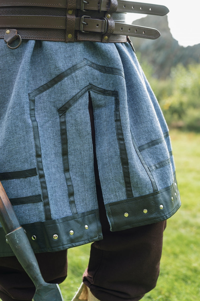 Viking tuniek Rollo, blauw-grijs