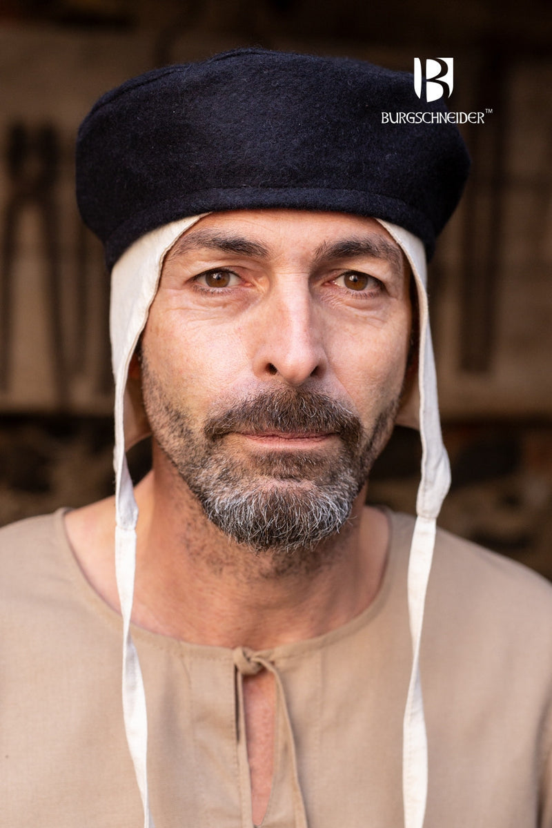 Hoedje Hugo, noir, mélange de laine 