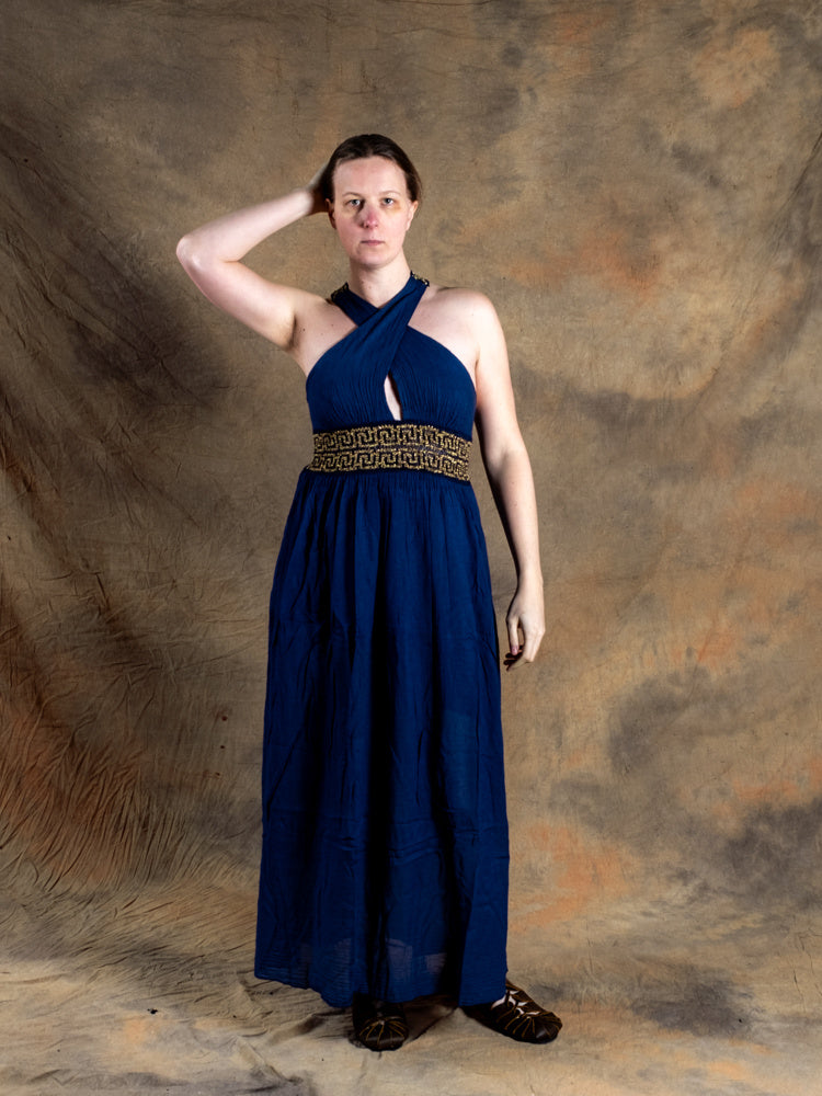 Godinnen Jurk Persephone, nachtblauw