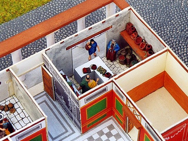 Modello di villa romana 