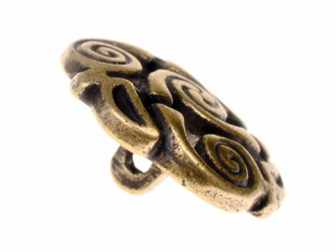 Nodi a spirale celtici, set di cinque pezzi, ottone 