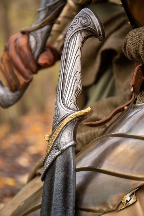 Curved LARP elven sword, 90 cm