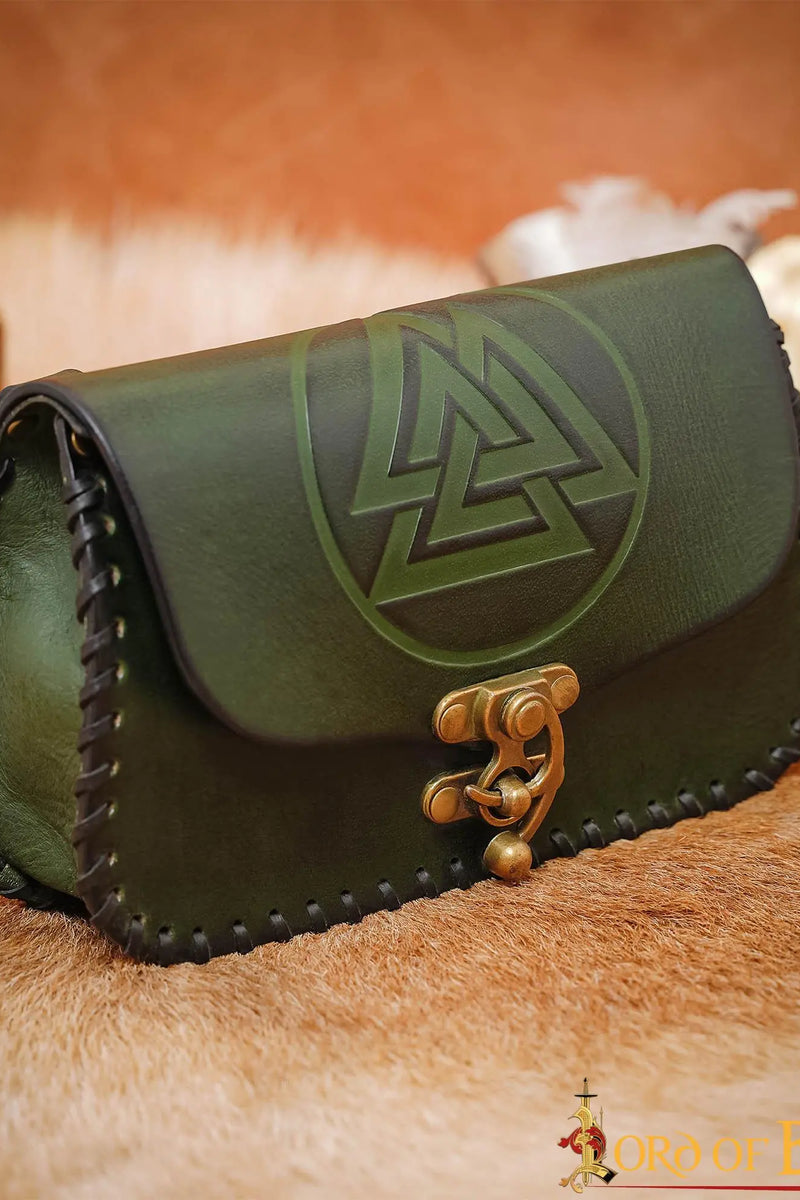 Viking tas met Valknut, groen