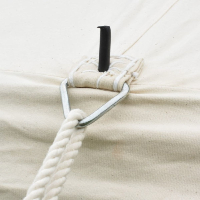 Middeleeuwse tent Herold 4 x 4 m, rood-naturel, 425 gsm