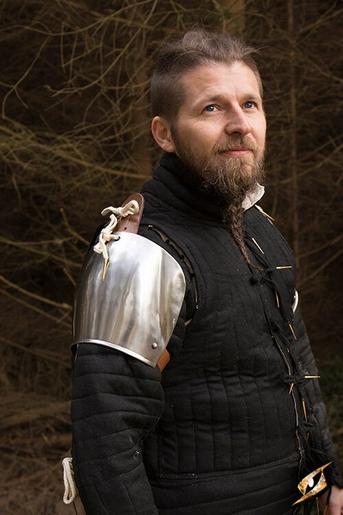 Spaulders Churburg, gepolijst, 1 mm