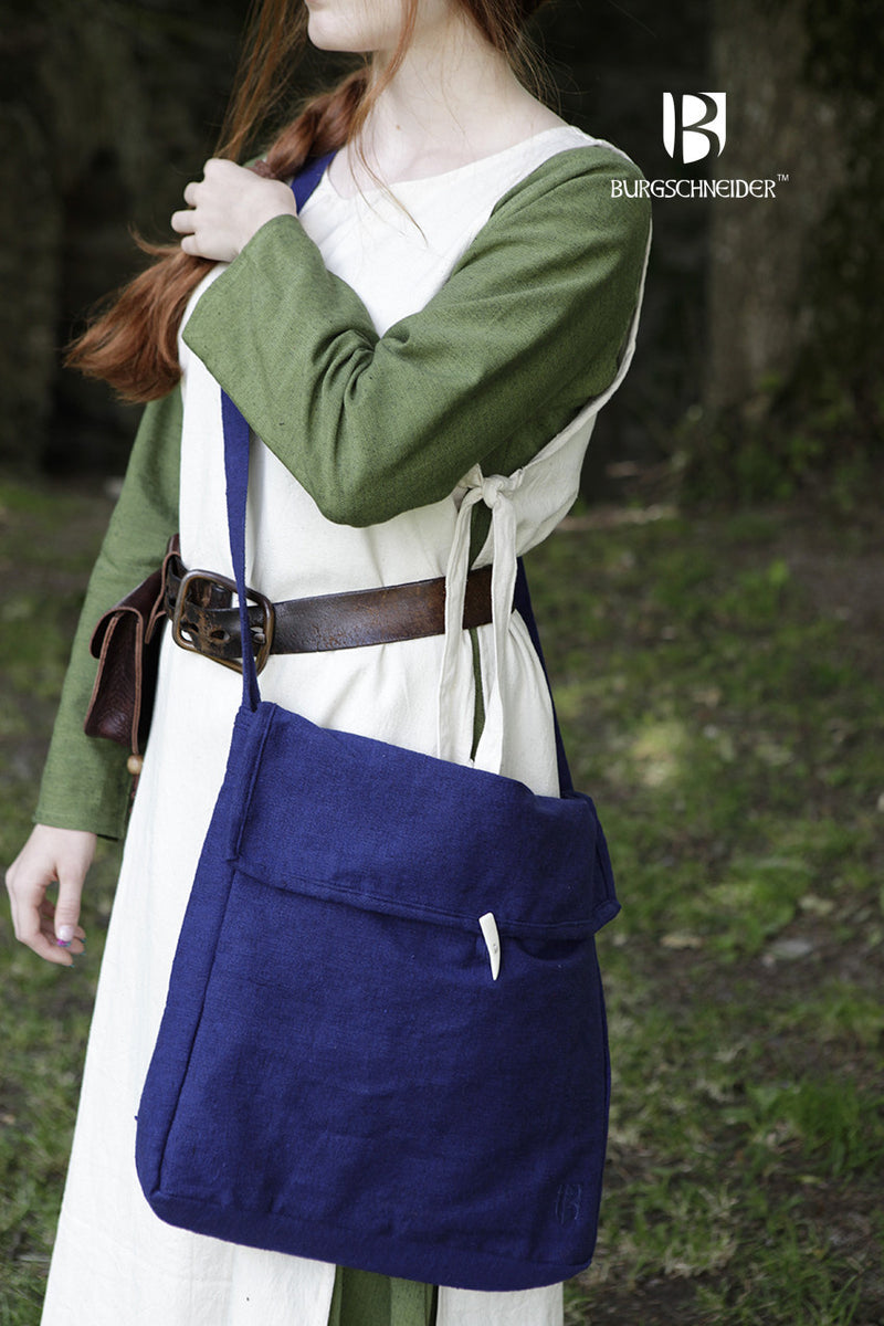 Medieval bag Ehwaz, blue
