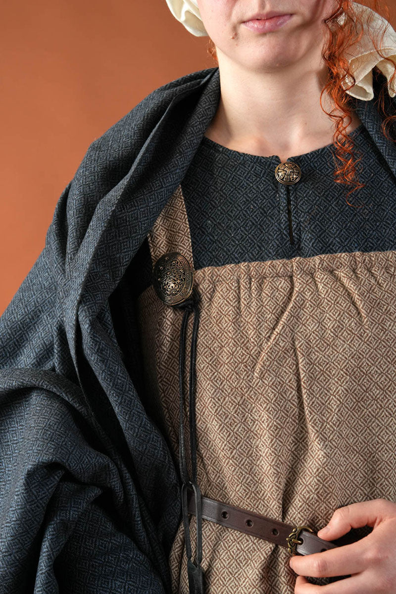 Viking hangeroc Freja, wol, diamant twill, zandkleur-naturel
