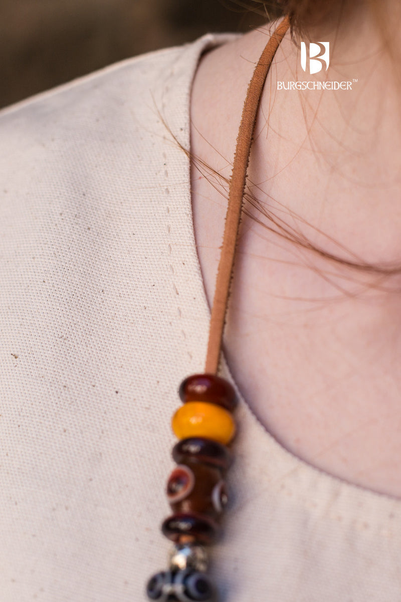 Middelalderlige kjole Freya, naturlig 