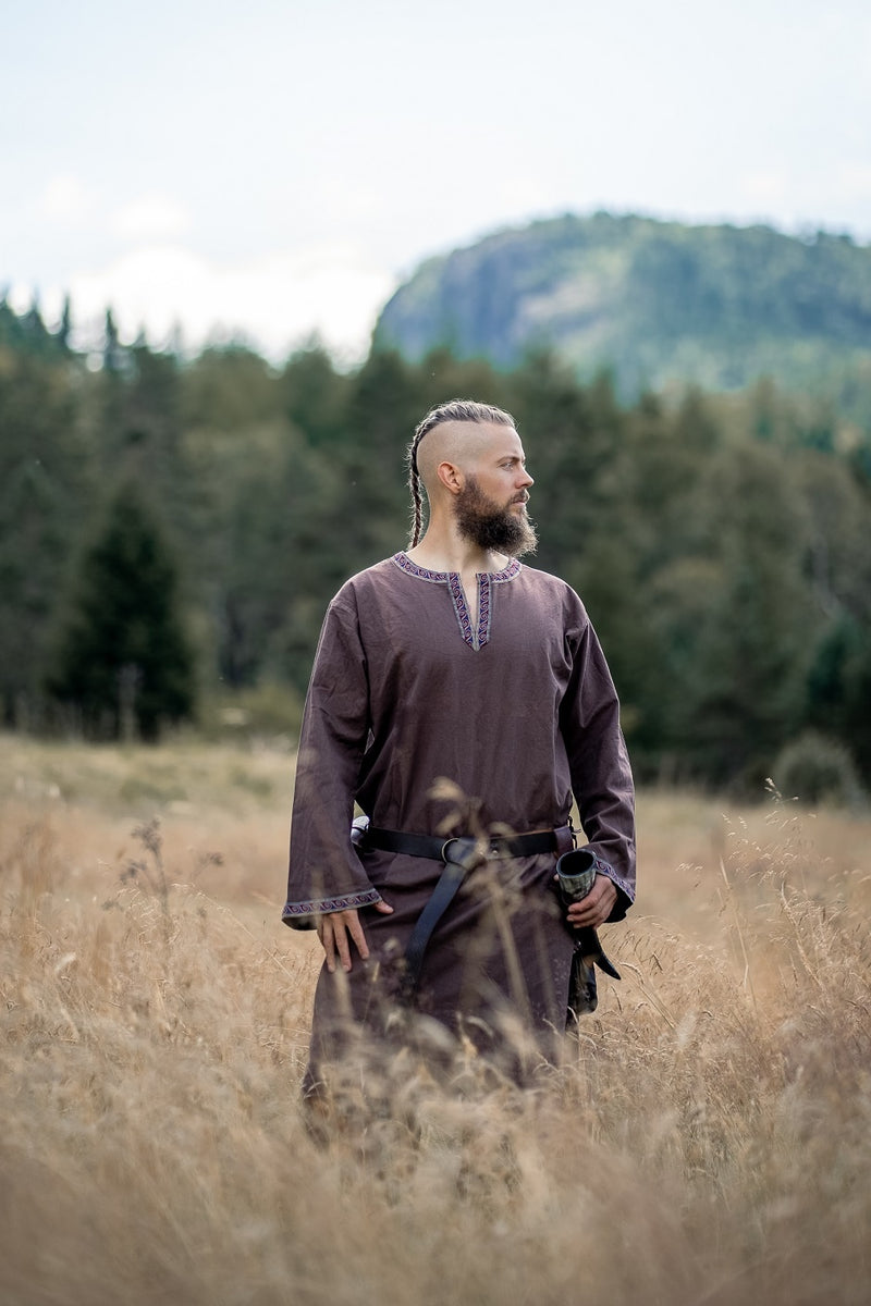 Keltische tuniek Finn, donkerbruin