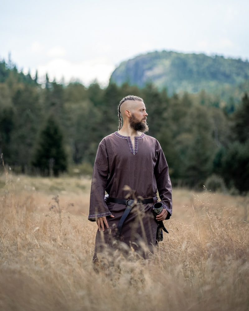 Keltische tuniek Finn, donkerbruin