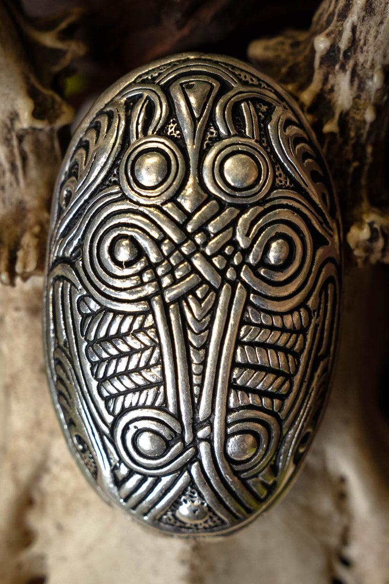 Viking tartaruga spilla Dorestad, bronzo argentato, prezzo per pezzo 