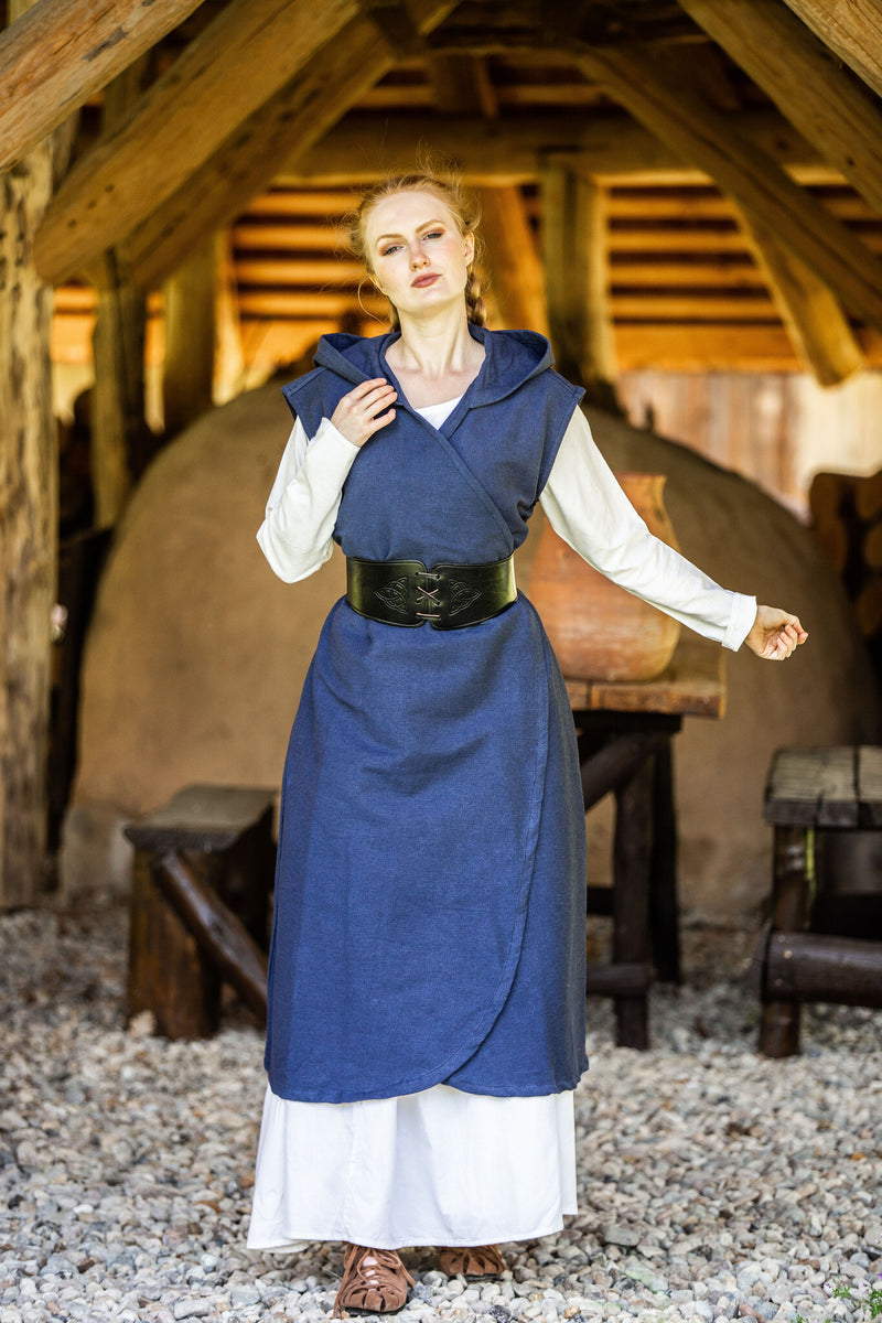 Robe portefeuille Thyra, bleu 