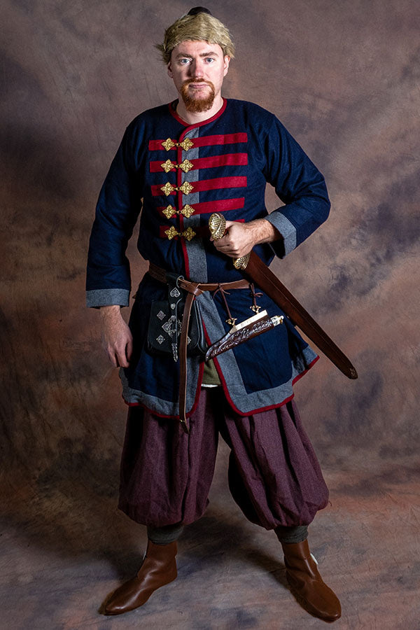 Rusvik Viking jas Kosma, blauw, wolmix