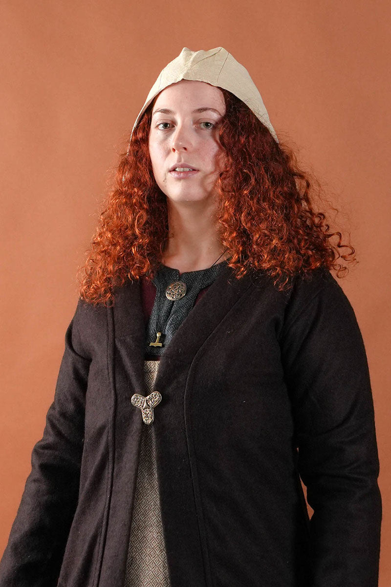 Birkamantel Aslaug, wolmix, bruin