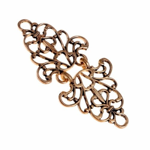 Zapięcie do płaszcza renesansowego, brązowy 