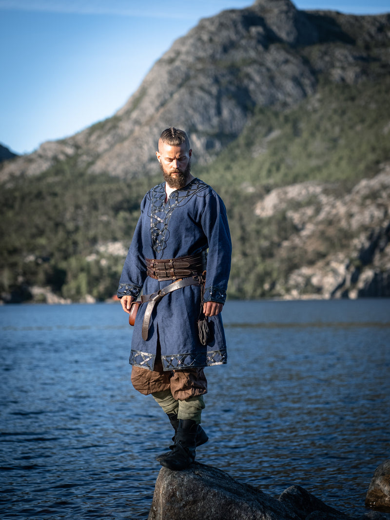 Wikinger -Tunika Farulfr, blau