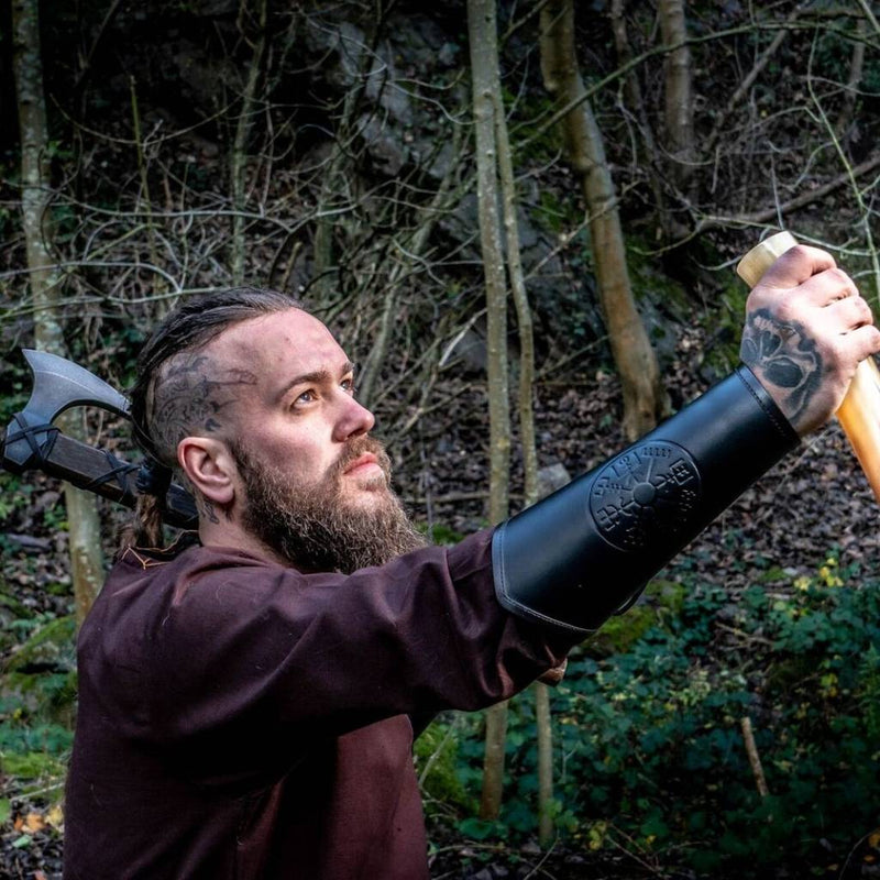 Vegvisir Lederarmschienen, Armschienen, schwarz 