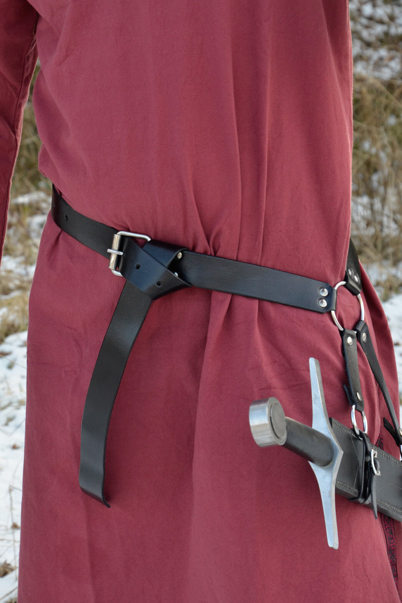 Traditioneel middeleeuwse zwaardriem