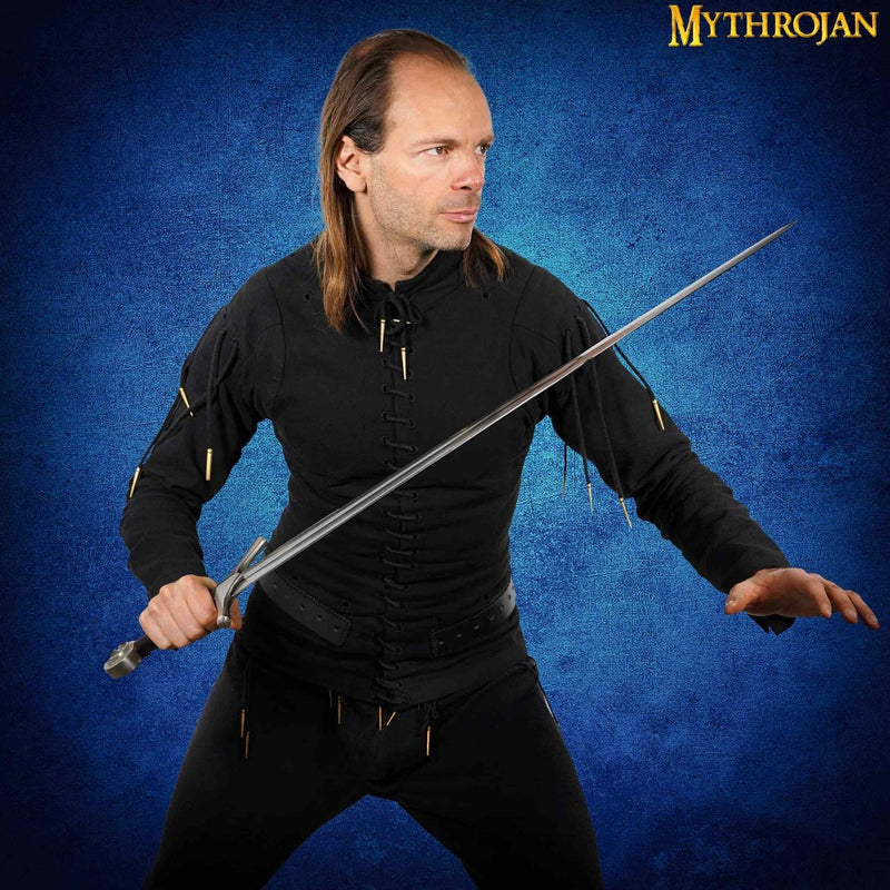 Armadura del siglo XV jubón, negro 