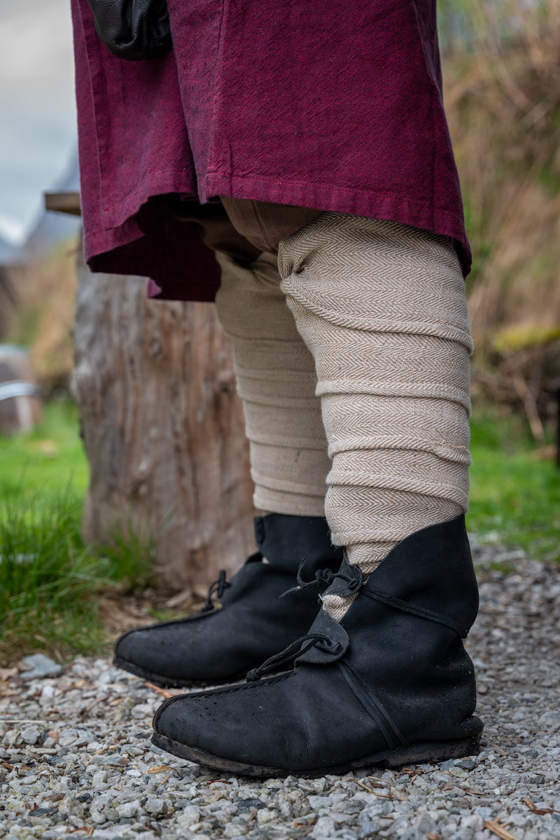 Benlindor fiskbensmönster Halfdan, naturlig 