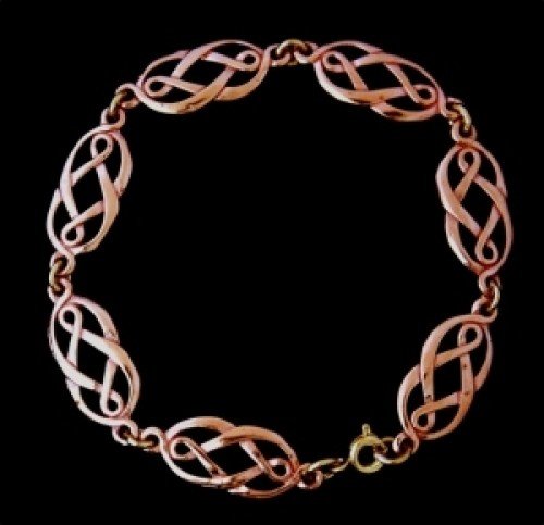 Knotted Celtic wrist bracelet, bronze