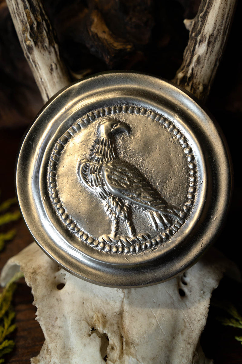 Roman phalera small eagle silver color
