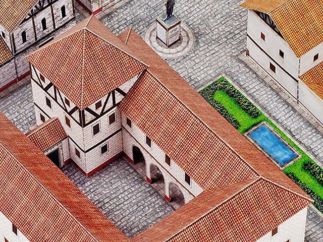 Maquette de ville romaine 