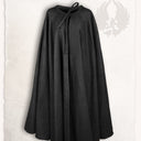 Medieval cloak Rudolf, wool blend, black