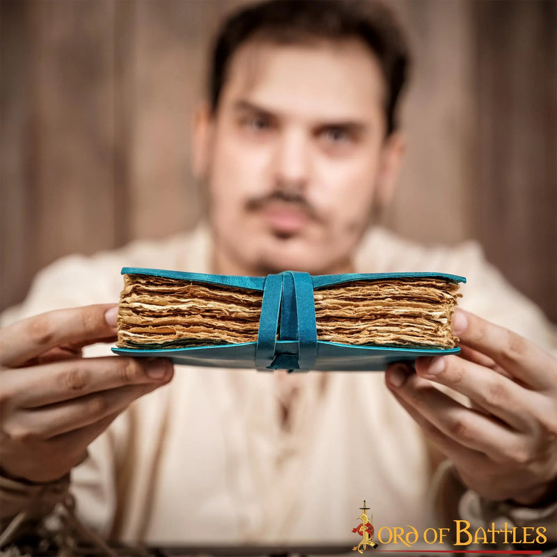 Lederbuch Fantasie, blau