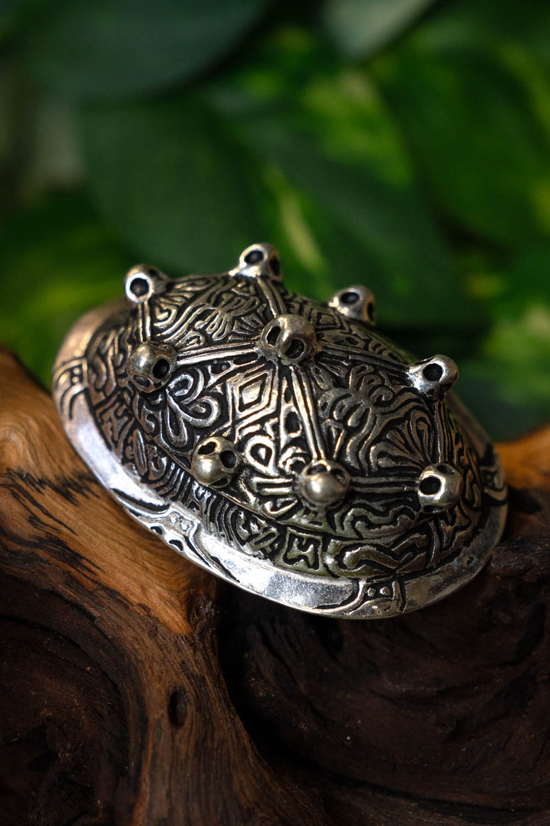 Viking tortoise brooch Dublin, silver-plated, price per piece