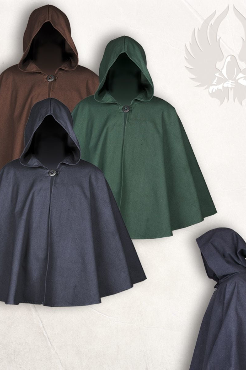 Middeleeuwse cape Kim, olijfgroen