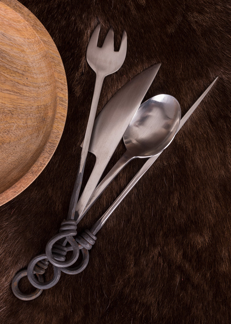 Middeleeuwse bestekset roestvrij staal