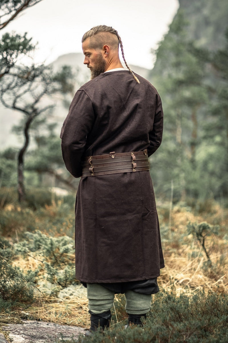 Kaftan Gustav, bruin, wolmix