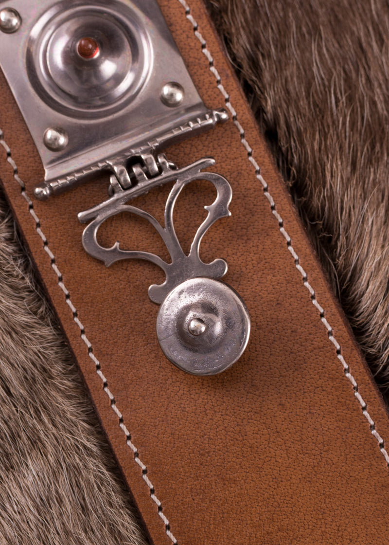 Balteo romano Rheingonheim con smalto, 134 cm, marrone 