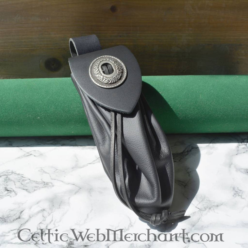 Bolsa de dinero medieval, grande, Verde 