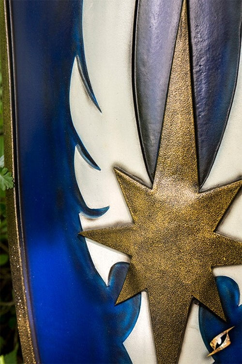 LARP elvenschild blauw, 120 x 55 cm