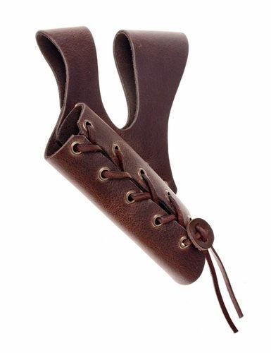 Zwaardhouder met dubbele riemlus, bruin