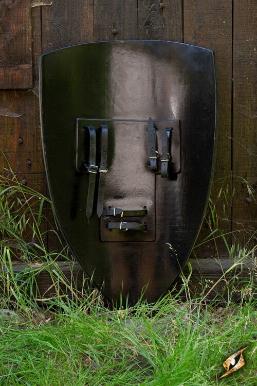 LARP vliegerschild zwart kruis