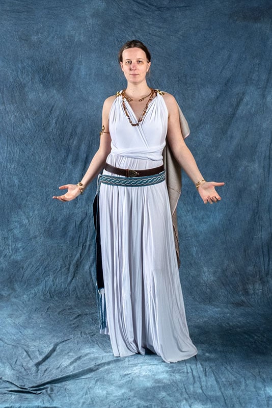 Godinnen Jurk Aphrodite, wit