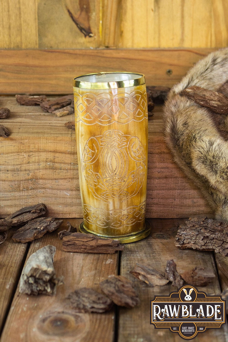 Hoorn mok Keltische vogels, 300-500 ml