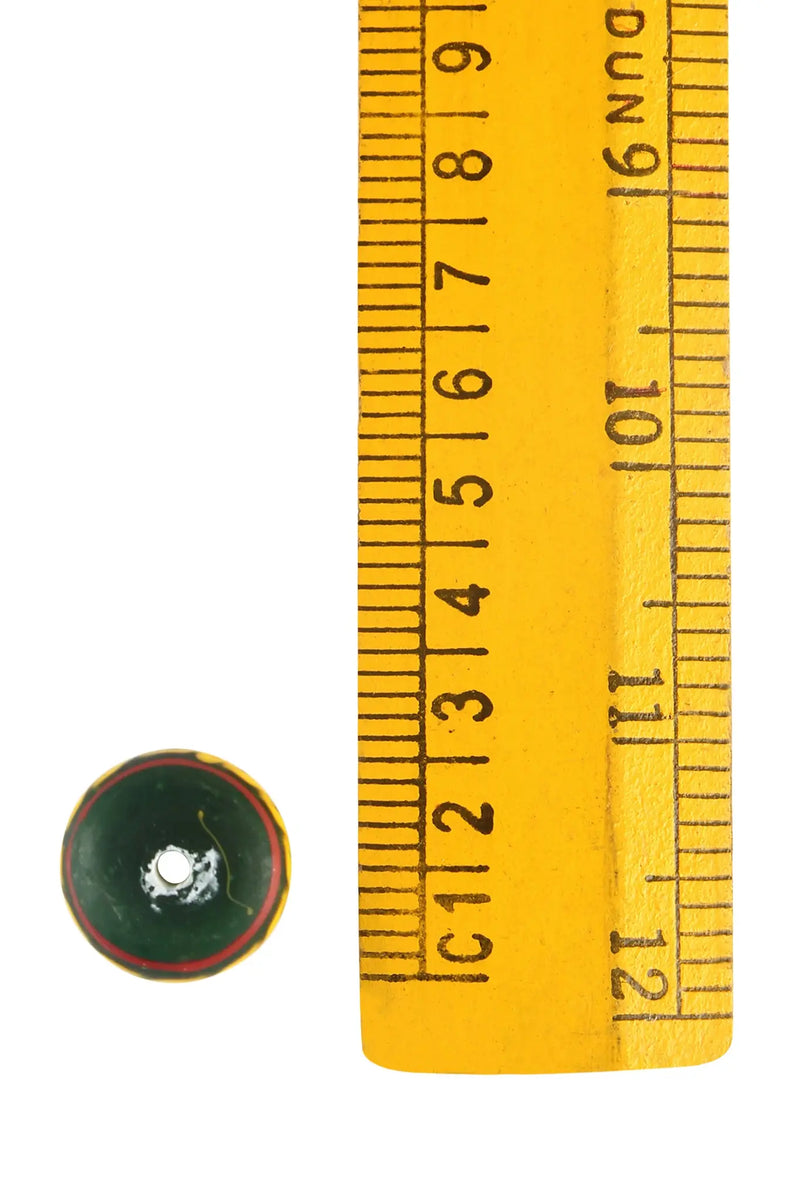 Germaanse glaskraal Migratieperiode, groen