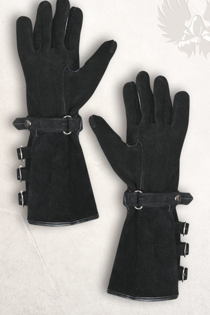 Leren handschoenen Kandor zwart