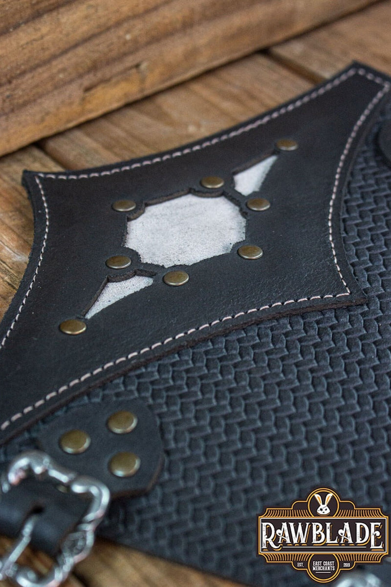 Beljant bracers, onderarmbeschermers, zwart en ijsgrijs