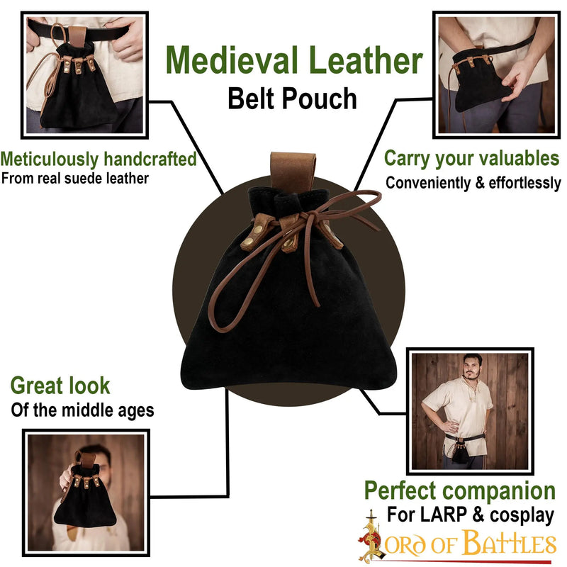 Średniowieczna torebka Amelyn, Brown