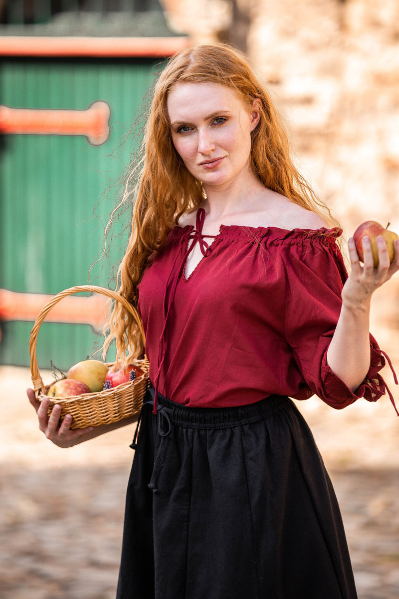 Hemd Rosamund, rood