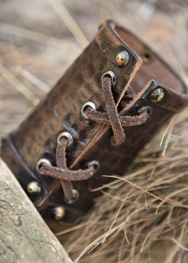 Braccialetto Cinghiale celtico Knocknagael per pezzo, pelle 