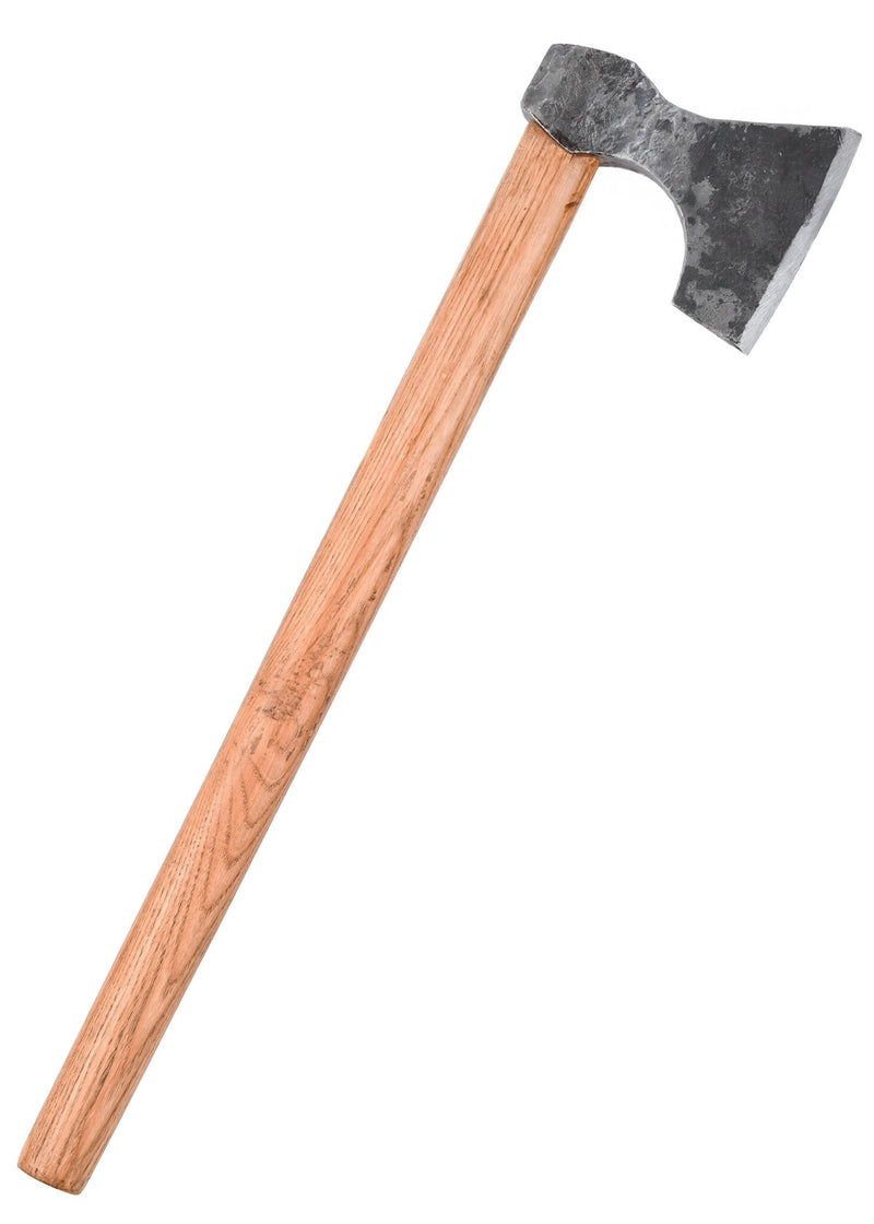 Hache viking, forgée à la main acier, type D, semi-tranchante 