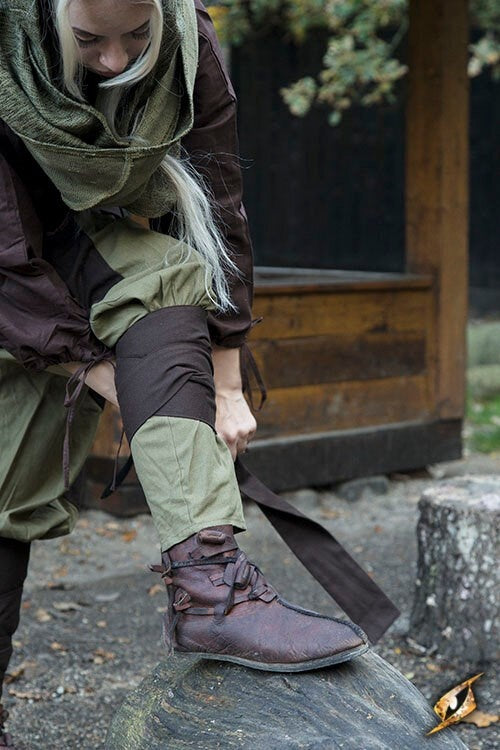 Renaissancebroek Raphael, bruin-groen